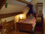 Two single beds on the mezzanine